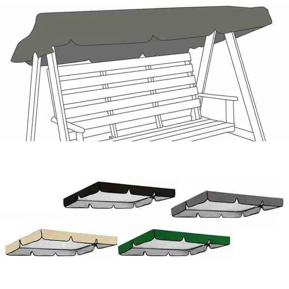 Schaukel Stuhl Baldachin Ersatz Top Abdeckung Schaukel Stuhl Abdeckung 2/3 Sitzer Wasserdicht Staubdicht Balkon Garten Schaukel Stuhl Abdeckung