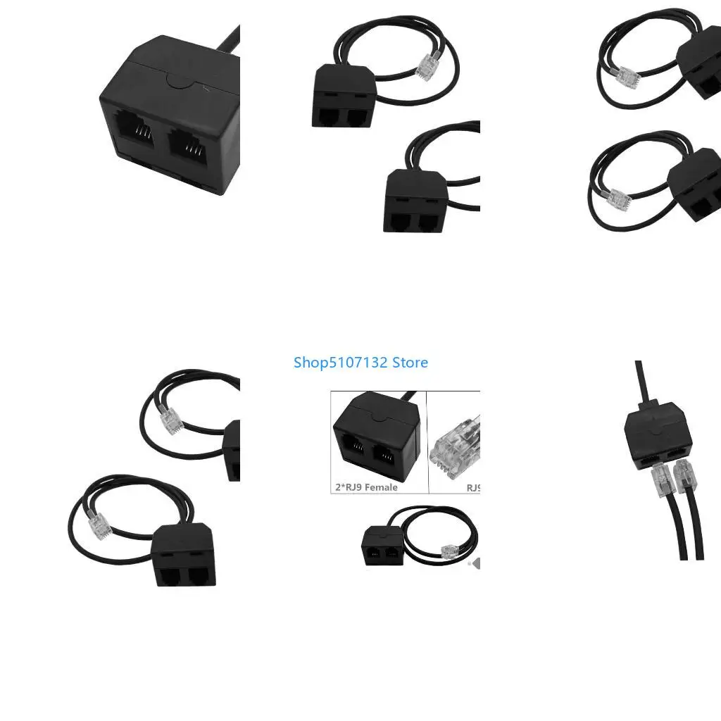 87HD Tragbarer RJ9-Telefon-Trainingsadapter für flexible Telefon-Headset-Setups