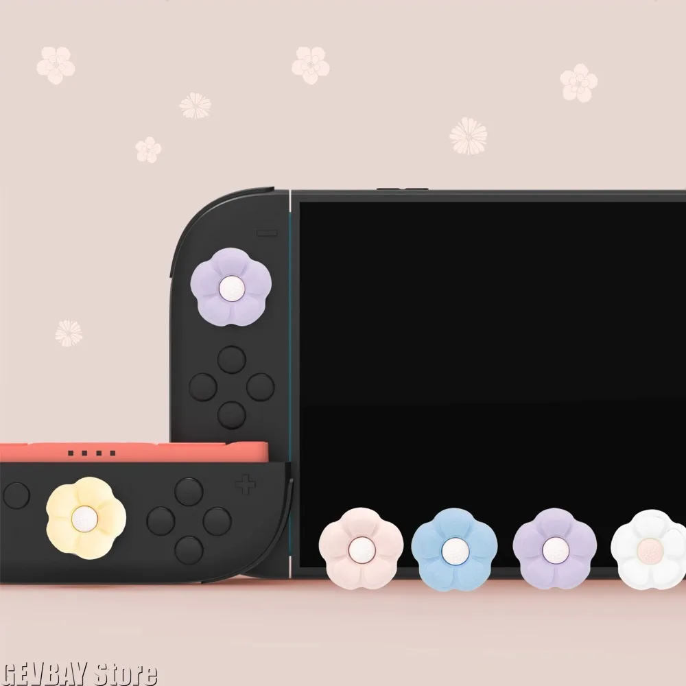 4 Stück Analoge Joystick-Daumenkappen für Switch 2 Joycons, Silikon-Gummi-Joystick-Schutzkappen für PS5 XBOX Zubehör