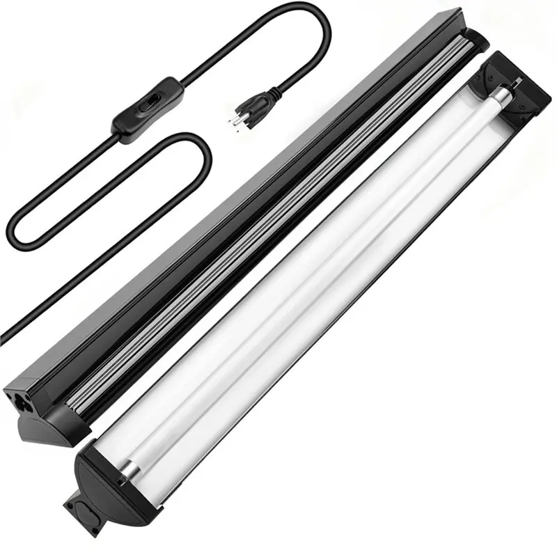 【Festival】T5 HO UVB Reptilien-Lichtleiste, 24W Hochleistungs-UVB-Licht mit 10.0 UVB-Lampe, 22 Zoll T5 UVB-Lichtleiste US-Stecker
