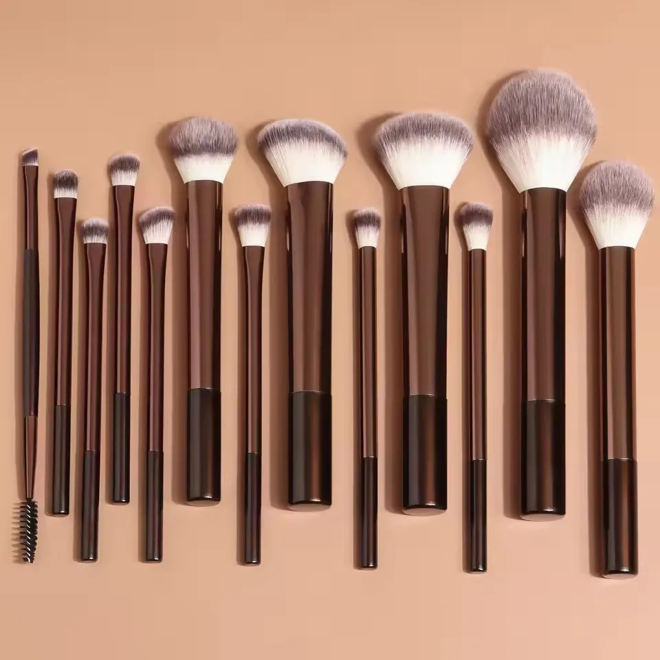 13-teiliges Make-up-Pinsel-Set für Foundation, Concealer, Puder, Lidschatten, Rouge, Kabuki-Pinsel, Kosmetik-Beauty-Tool für das Gesicht