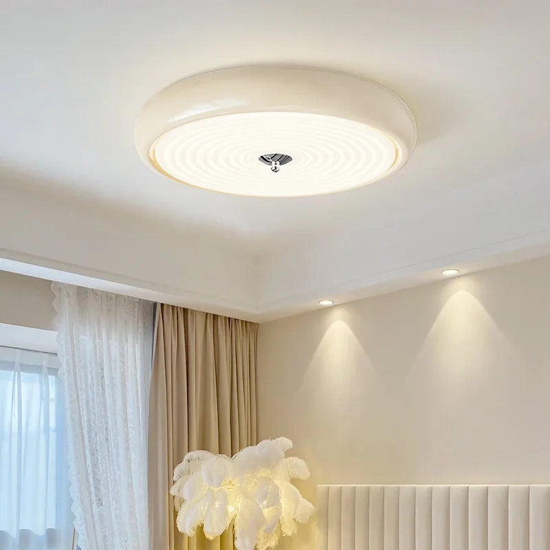 Französisch Vollspektrum Creme Schlafzimmer Deckenleuchten Bauhaus Retro Dressing Wohnzimmer Studie Kreisförmige Leuchte Led-Leuchten