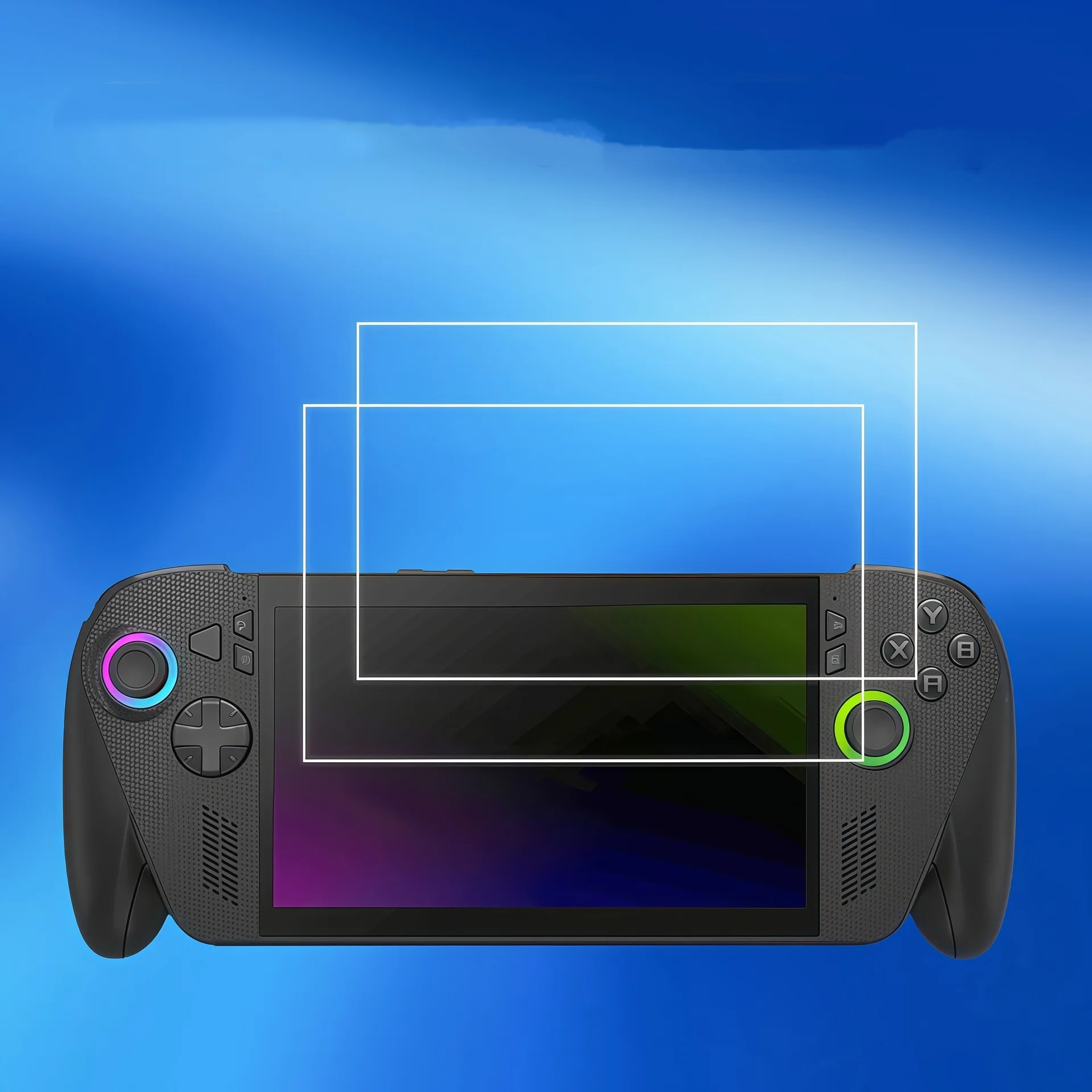 Game Machine Displayschutzfolie für ROG X Box Ally/Ally X Gaming Handheld Game Machine, gehärtetes Glas, Premium