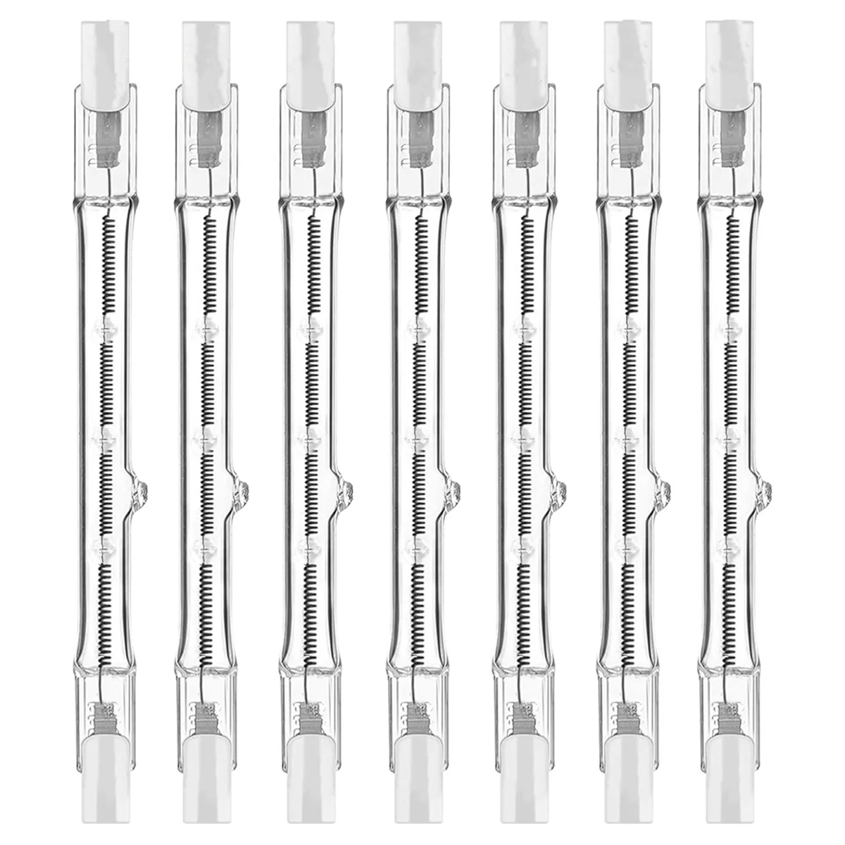 Verkäufe! R7s-Halogenlampen, 7 Packungen R7s-Glühbirnen, 118 mm, dimmbar, 230 V, Halogenlampen, Wolfram-Linear-Glühbirne, 150 W