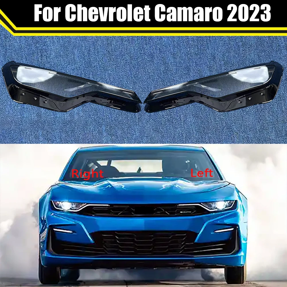 Auto Front Scheinwerfer Kopf Lampe Licht Lampenschirm Lampe Abdeckung Auto Glas Objektiv Shell Für Chevrolet Camaro 2023 Scheinwerfer Abdeckung