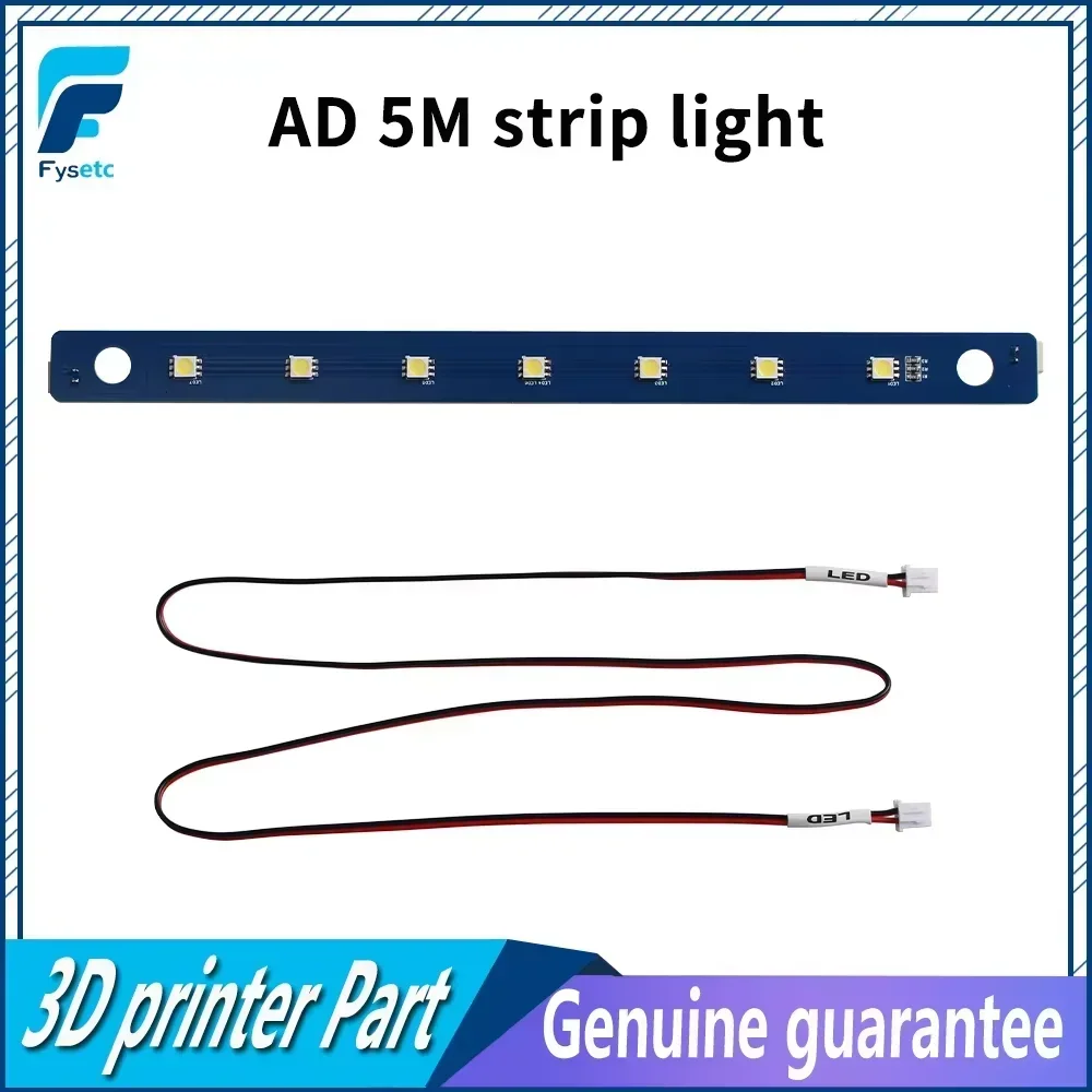 Für FLASHFORGE Adventurer 5M AD5M Lichtleiste Superhelle LED 24V Lichtleiste für AD5M 5MPRO 3D-Drucker
