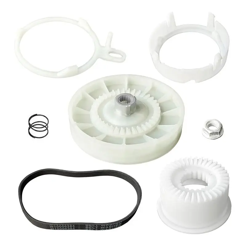 TAIGH-W10721967 Waschmaschinen-Riemenscheiben-Kupplungssatz, W10006384 Ersatz-Kit für Waschmaschinen-Antriebsriemen, kompatibel mit Whirlpool, Kenmore, Maytag