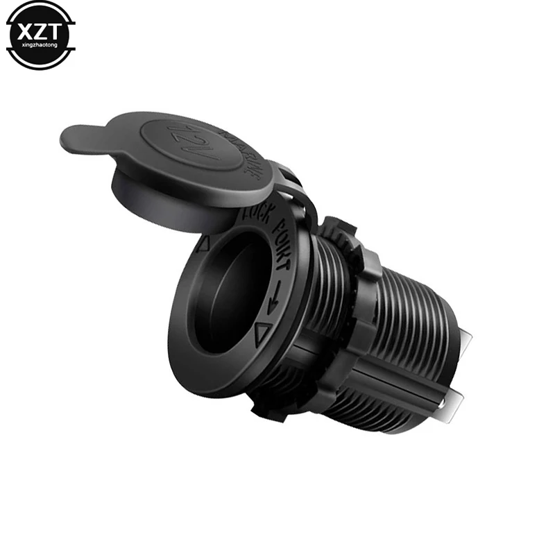Auto-Zigarettenanzünder-Buchse, wasserdichter Netzstecker, universeller Power-Buchsensitz-Adapter für Auto, Motorrad, LKW, Wohnmobil, 12 V-24 V