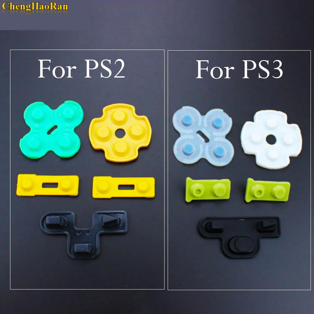 ChengHaoRan 1x Für Playstation 2 PS2 PS3 Controller Reparatur Leitfähiges Gummi Silikon D Pad Ersatzteile D-pad