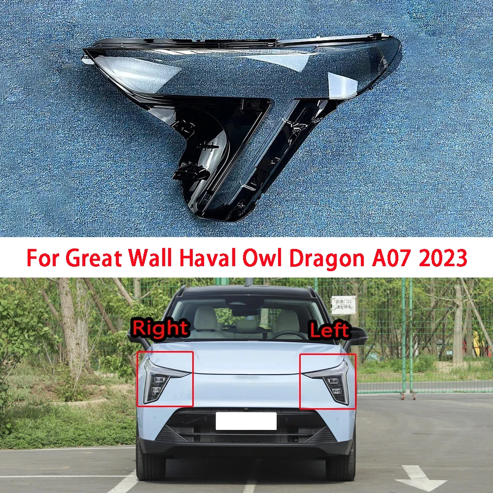 Für Great Wall Haval Owl Dragon A07 2023 Auto Front Scheinwerfer Abdeckung Objektiv Transparent Glas Scheinwerfer Lampenschirm Lampe Shell Masken