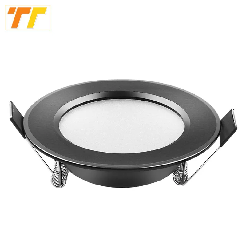 LED-Einbauleuchte Schwarz Wasserdicht 3W 5W 7W 9W 12W 15W LED-Spot 220V 230V Deckeneinbaustrahler Runde LED-Panelleuchte