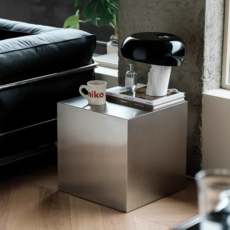 Haushalt kleine Wohnung kreative Edelstahl quadratische Kante, Haushalt Wohnzimmer, Sofakante, Aufbewahrungsecke