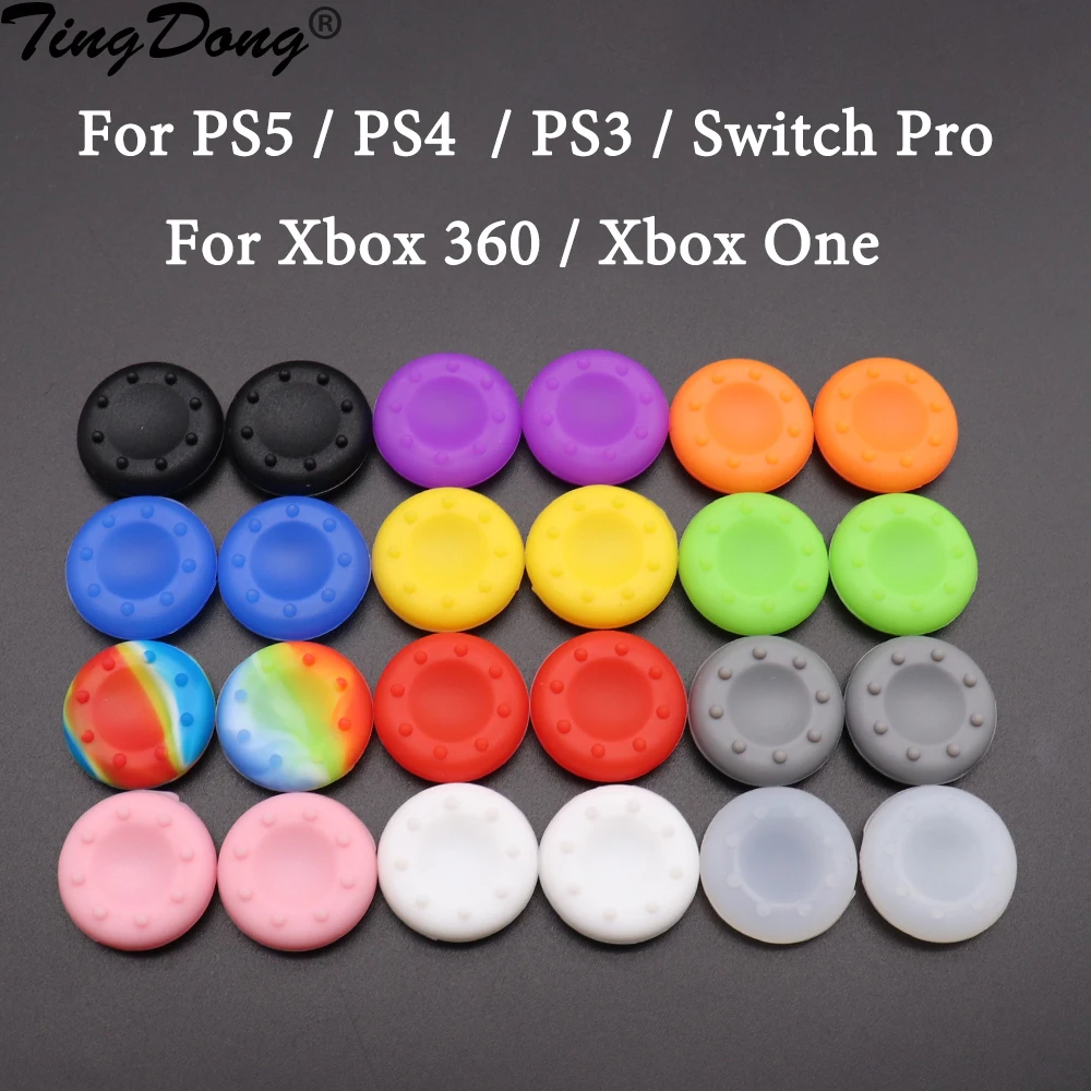 2 Stück rutsch feste Silikon analoge Joystick Daumen Stick Griff kappe für ps4 ps3 ps5 Daumens tiel Abdeckung Kopf für Xbox Xbox One Control