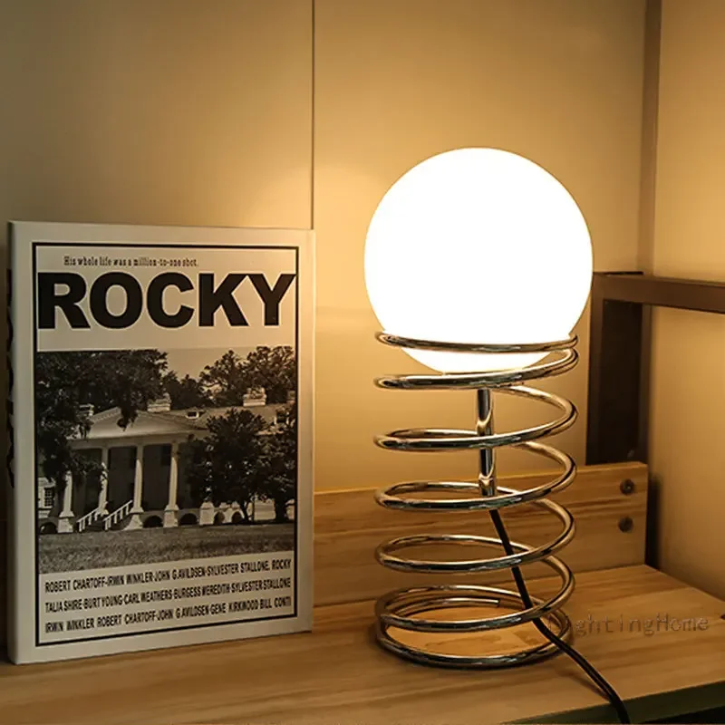 Ins Bauhaus Frühling Tisch Lampe Vintage Nordic Moderne Minimalistischen Homestay Glas Wohnzimmer Schlafzimmer Nacht Lampe Drop Verschiffen
