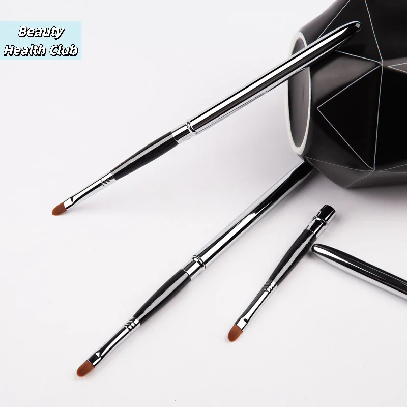 【Lidschatten-Lipgloss-Make-up-Pinsel, tragbarer, einziehbarer, verstellbarer Lippenpinsel mit Schutzhülle, Beauty-Kosmetik-Make-up-Werkzeug】