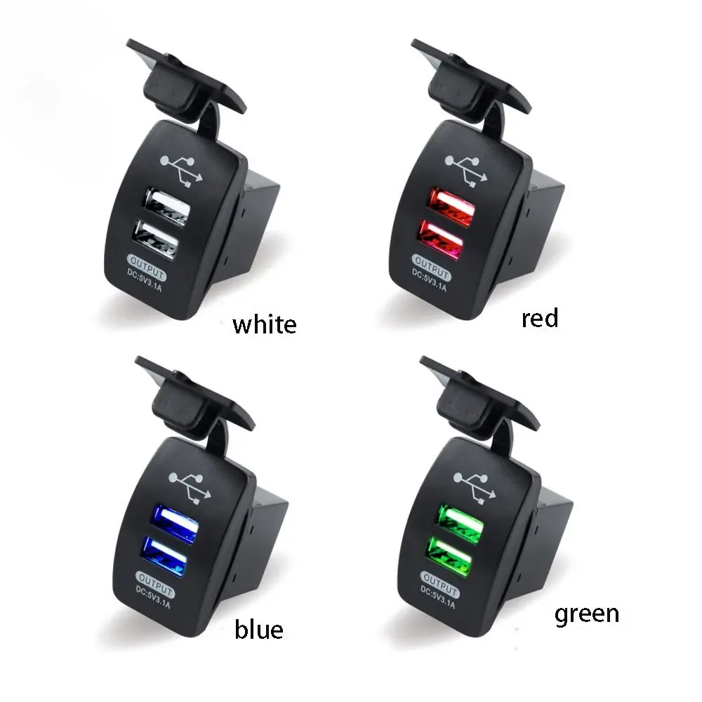 Neues Auto & Motorrad wasserdicht Universal Auto Ladegerät Adapter Handy Ladegerät Auto Ladegerät Dual USB-Anschluss