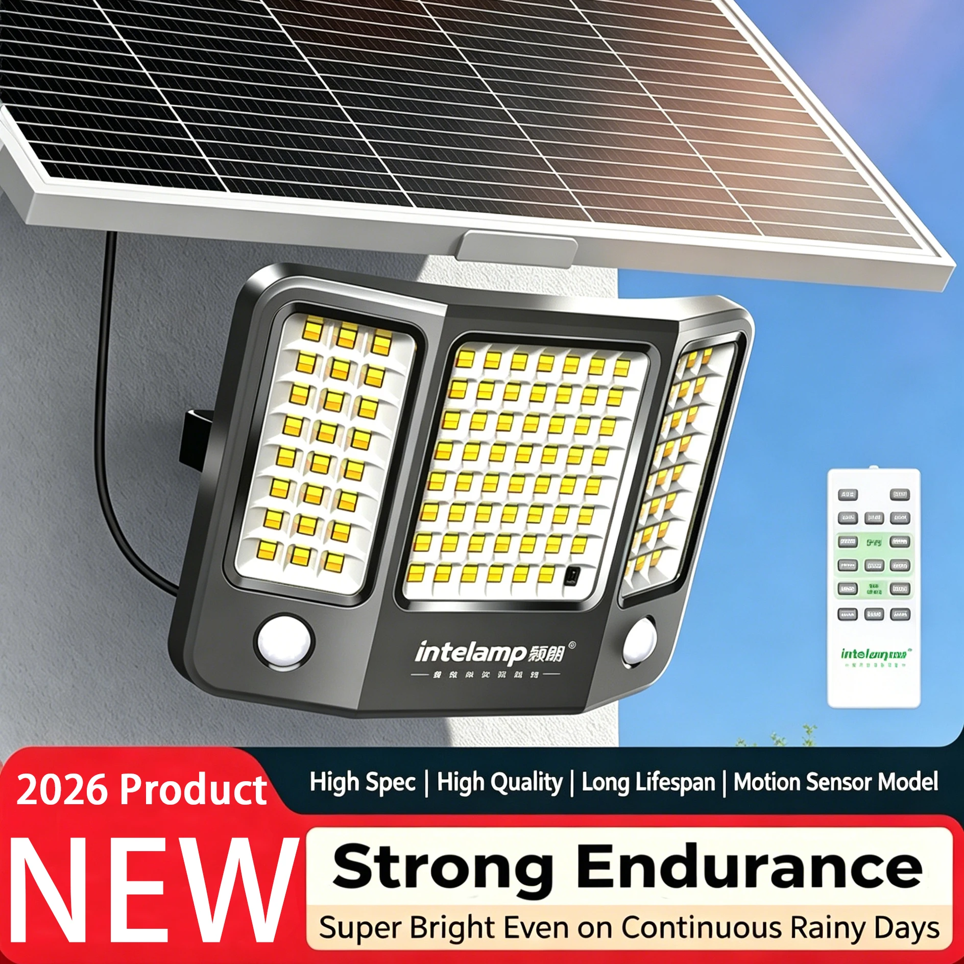 Solar-Außenleuchten mit 3 Farben Bewegungssensor Superhelle Wandlampe IP65 Wasserdichte Straßenbeleuchtung für Garten Hof Weg Garage solarleuchte außenbereich solarlampe für außen led solar außenleuchte solarlampe