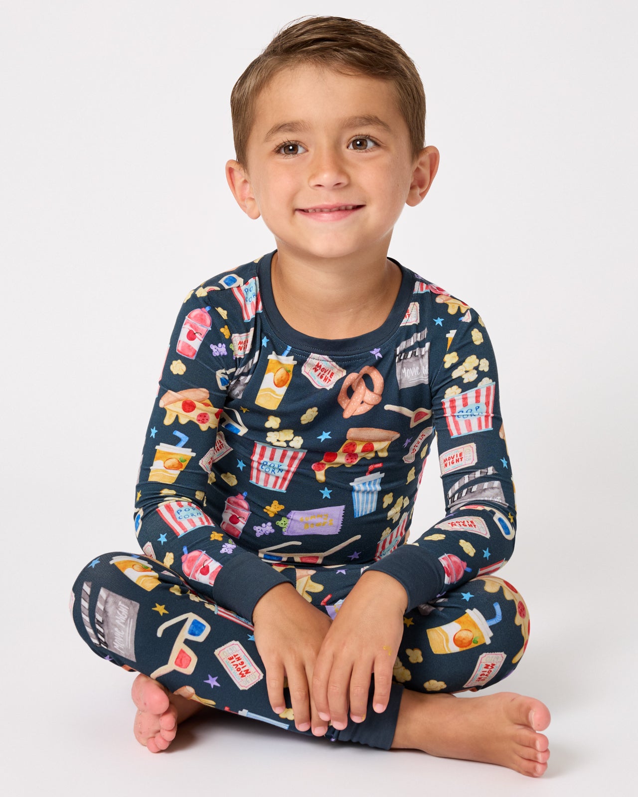 Movie Marathon Two-Piece Pajama Set - 12-18 months - Little Sleepies