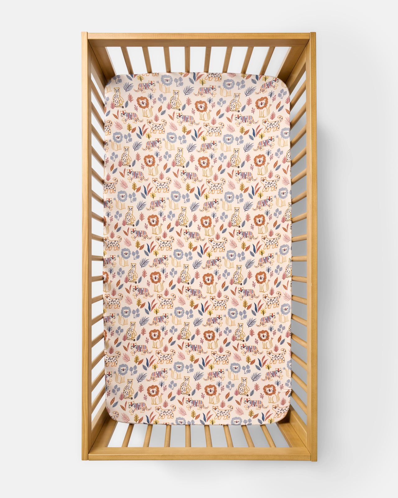 Savanna Friends Fitted Crib Sheet - Standard