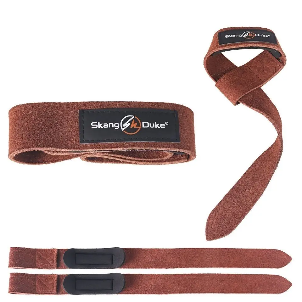 Rindsleder Gewichtheben Handgelenk bänder Fitness Bodybuilding Training Fitness studio Hebe bänder Crossfit Fitness handschuhe Handflächen schutz