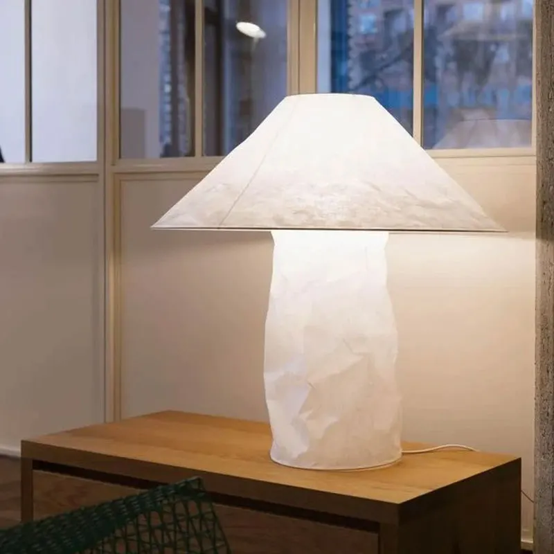 LED Wabi-Sabi-Lampe, japanische Papier-Stehlampe, nordische Ingo Maurer Lampe, Tischlampe für Schlafzimmer, Nachttisch, Wohnzimmer, Hoteldekoration