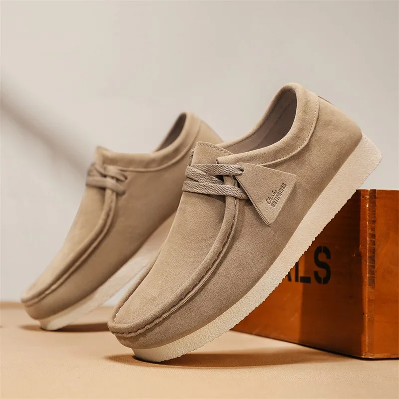 Neu eingetroffene Vintage-Freizeitschuhe für Herren, luxuriöse Slip-on-Sneaker aus Wildleder, bequeme Herren-Wanderschuhe, Herren-Bootsschuhe, Chaussures Homme