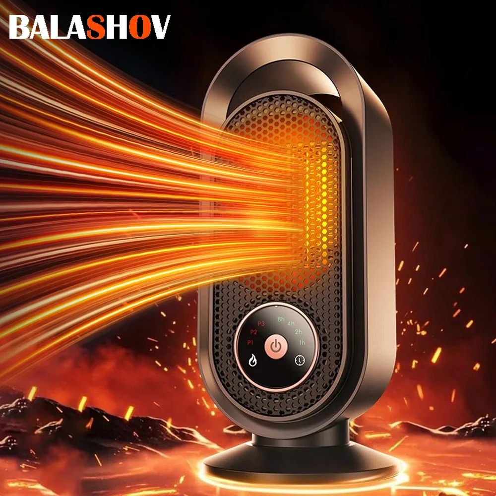 1000 W elektrische Heizung, tragbare Mini-Desktop-Heizlüfter, intelligentes Heißluftgebläse, Zuhause, Schlafzimmer, Büro, Wärmemaschine für den Winter