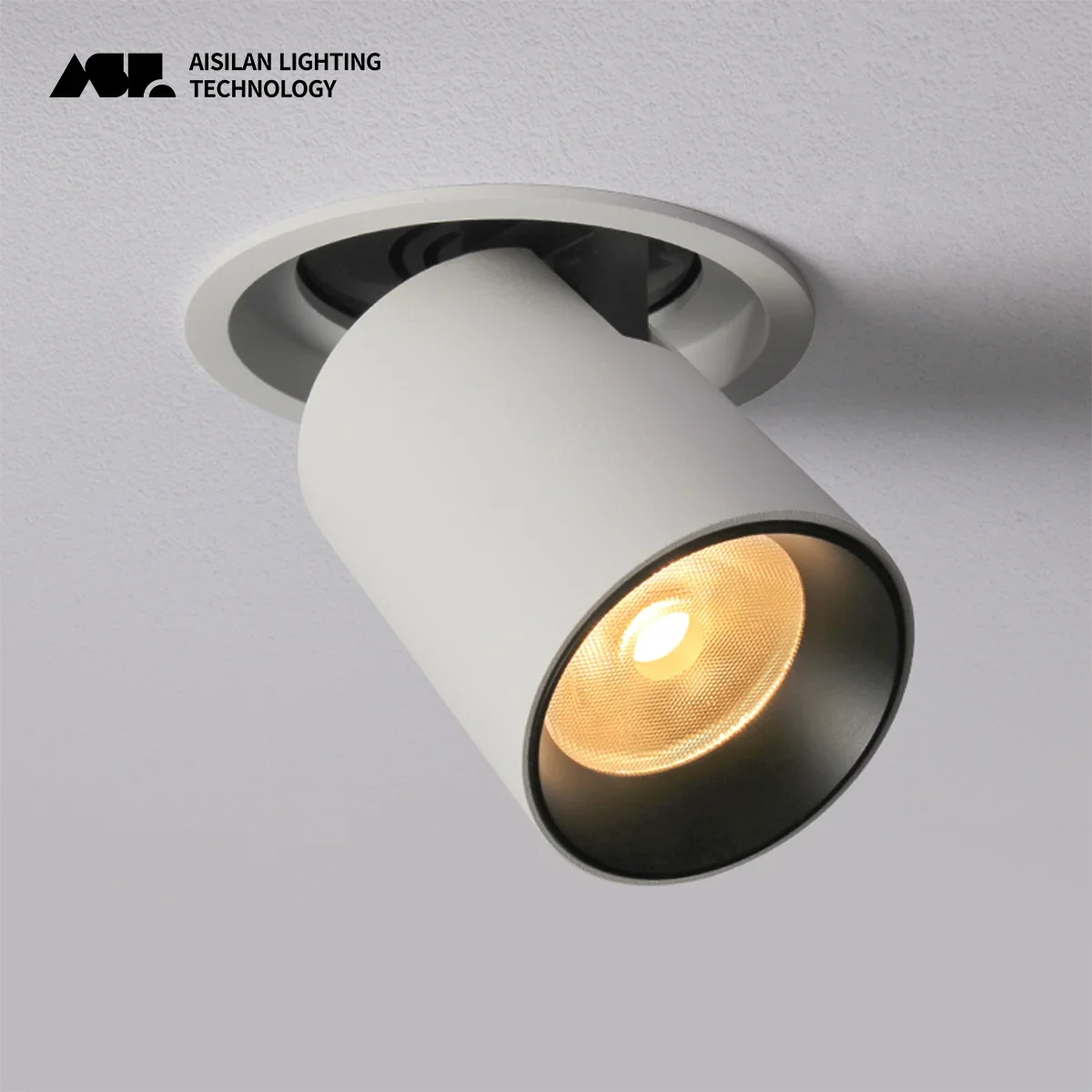 Aisilan Spot LED Decke Down light Runde ausziehbare drehbare biegbare Einbau Cob Spotlight Lampe für Küche nach Hause