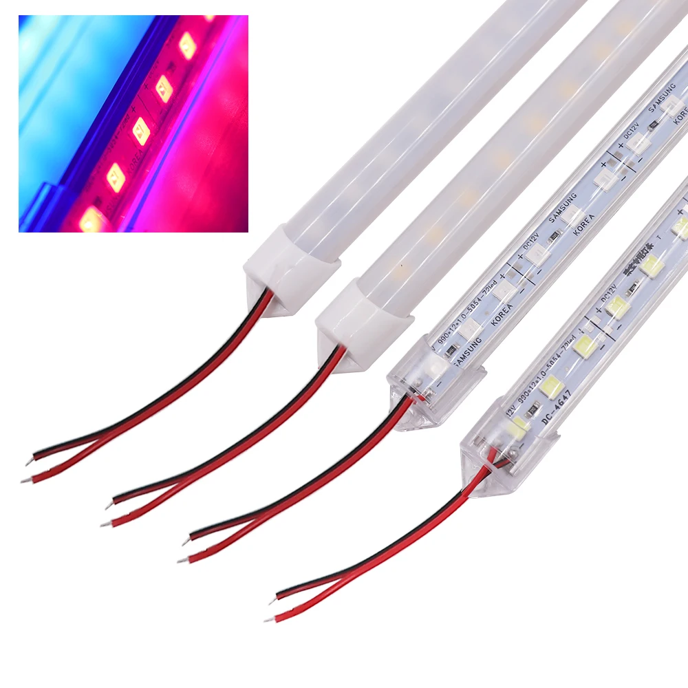 5 Stück LED-Lichtleiste, DC 12 V, hohe Helligkeit, wasserdichte LED-Röhre, 5054, 18 LEDs, starre LED-Streifen, LED-Röhren, Lampe für Küche, Heimdekoration