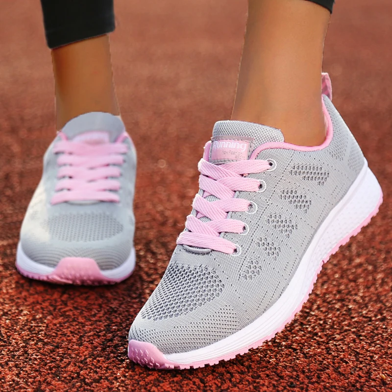Mode Frauen Wohnungen Leichte Schuhe Frau Lace Up Schuhe Für Frauen 2025, Weiche Turnschuhe Frauen Schuh Walking Damen Schuhe Plus größe