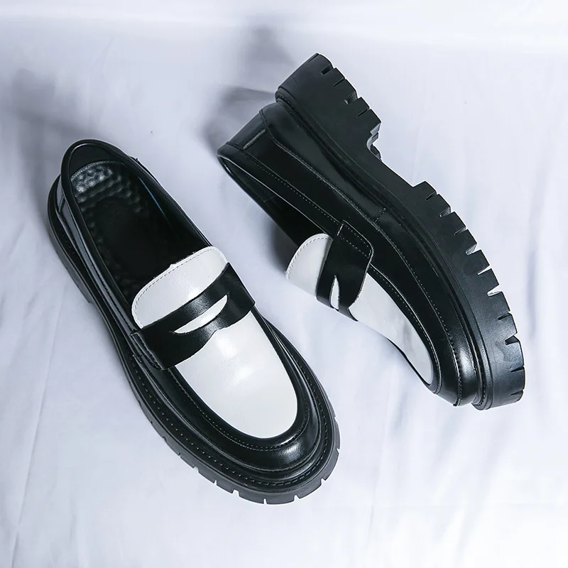 Herrenschuhe 2026 Neue Leder-Freizeitschuhe im britischen Stil Trendige Business-Herrenschuhe