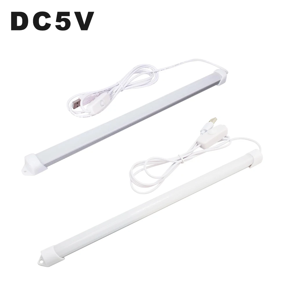 Dimmbare LED-Streifenleuchte USB LED-Lichtleiste Nachttischlampe DC5V 5W Schranklampe 3000-4500K 32cm LED-Streifenleuchte Innen-Schreibtischlampe