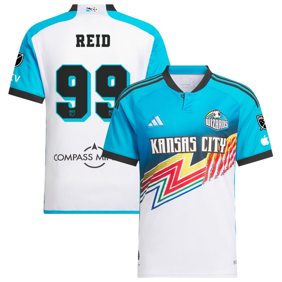 Jayden Reid Men's adidas White Sporting Kansas City 2024 Archive Custom Authentic Jersey