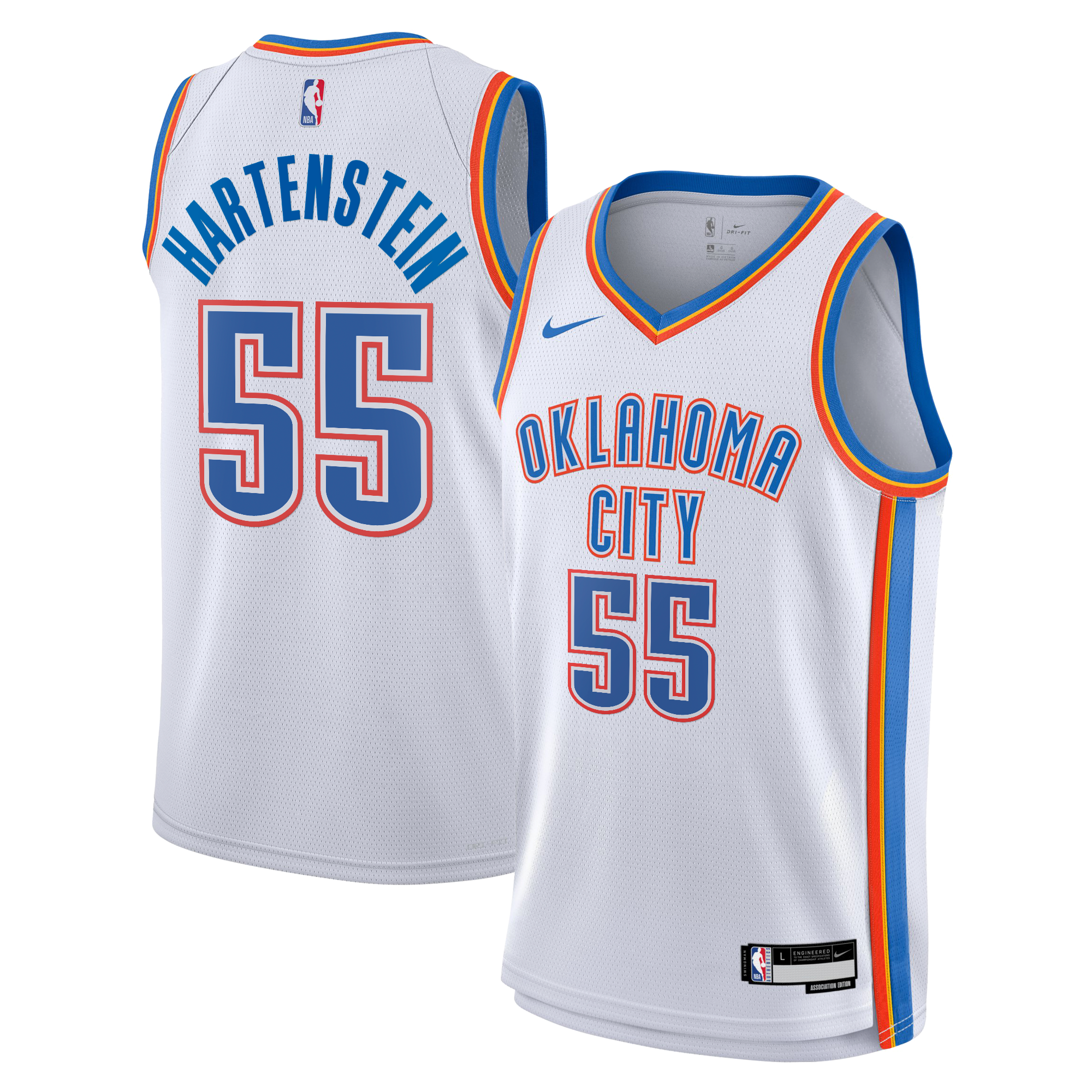Maillot Swingman Nike Association Edition Oklahoma City Thunder - Blanc - Isaiah Hartenstein - Jeune - unisexe Taille: M (10/12)