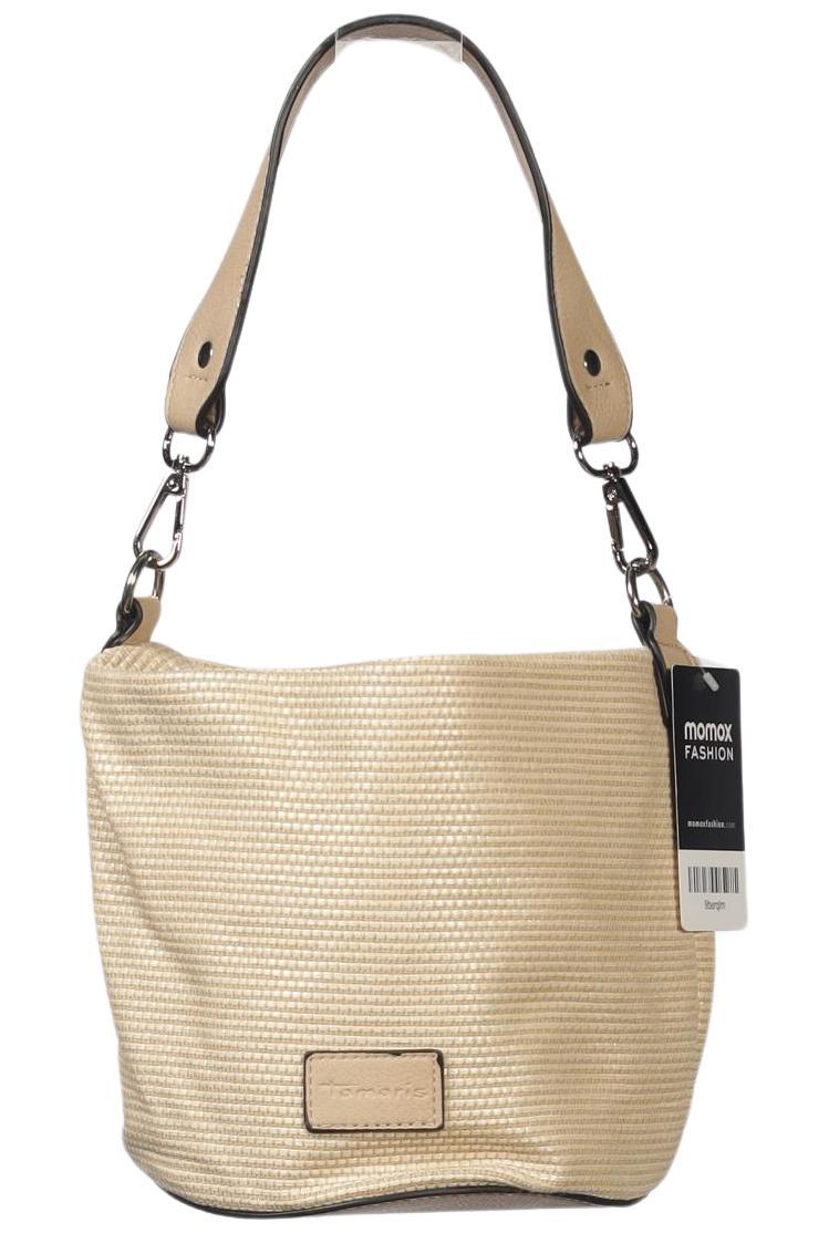 Tamaris Damen Handtasche klein, Gr. , Beige, Synthetik / Kunstleder