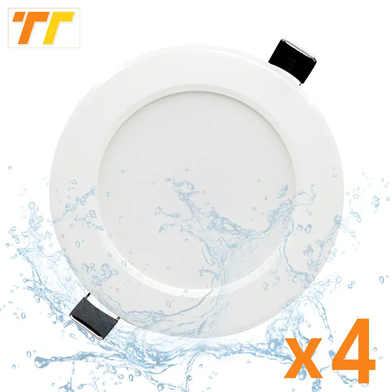 4Pcs Wasserdichte LED Downlight Dimmbare 9W 12W 15W 18W 7W Einbau spot Licht Decke Lampe Hause Beleuchtung AC220V 230V für Badezimmer