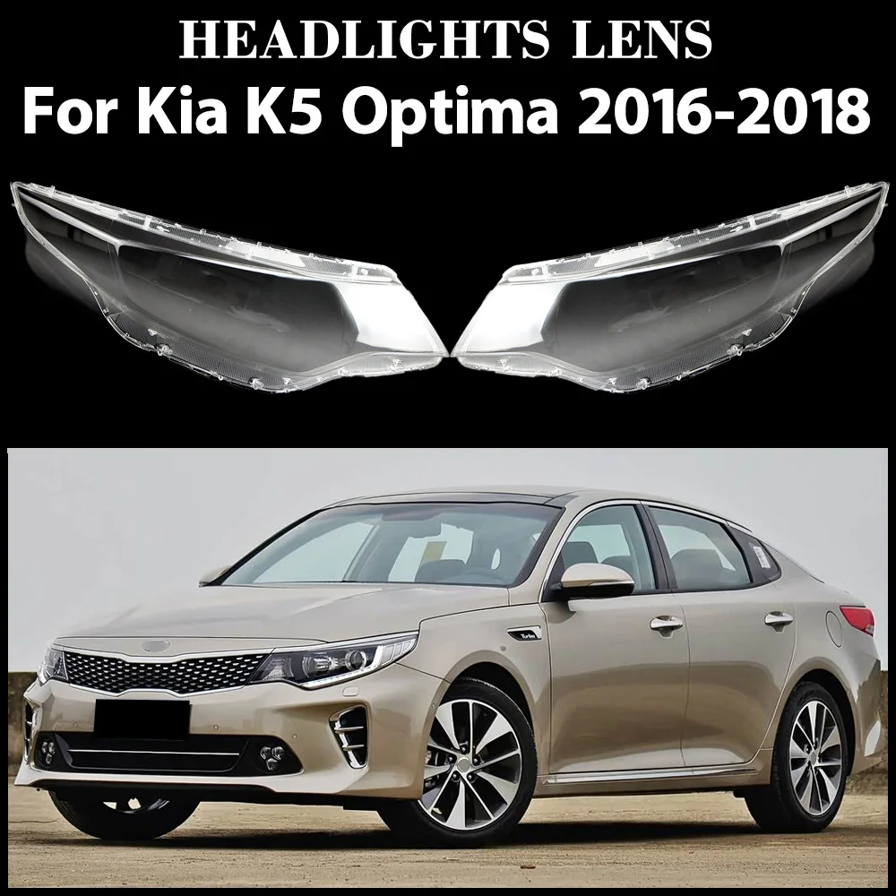 Für Kia K5 Optima 2016 2017 2018 Scheinwerferabdeckung Lampenschirm Lampenschirm Scheinwerfergehäuse Linse Plexiglas Auto-Ersatzteile