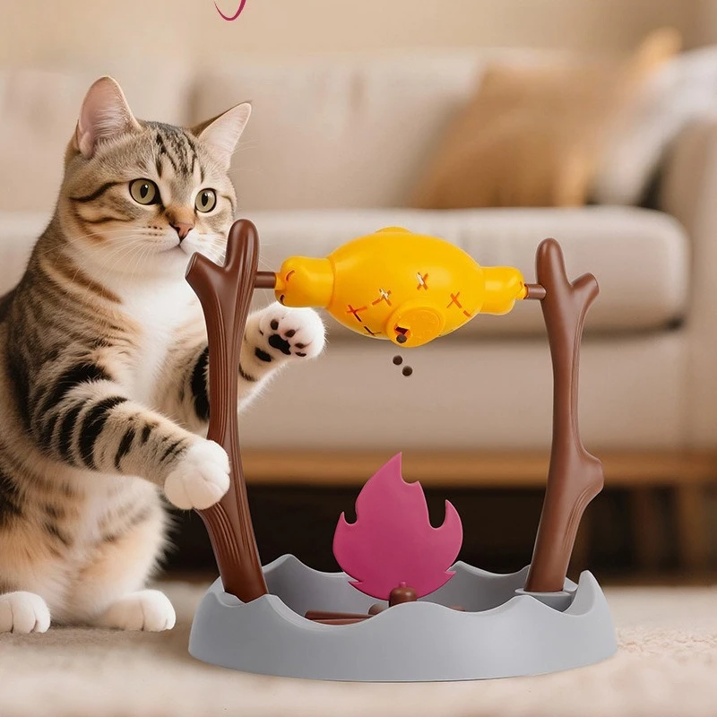 Hunde-Slow-Food-Schüssel, interaktives Futterspielzeug für Haustiere, drehbarer Spaß-Slow-Food-Leckerli-Spender für Katzen und Hunde, interaktives Puzzle-Futtergerät für Welpen und Katzen
