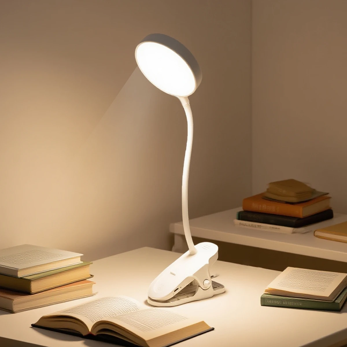 LED-Schreibtischlampe mit Klemme, Architekten-Schreibtischlampe für das Heimbüro mit Atmosphärenbeleuchtung, drei Beleuchtungsmodi