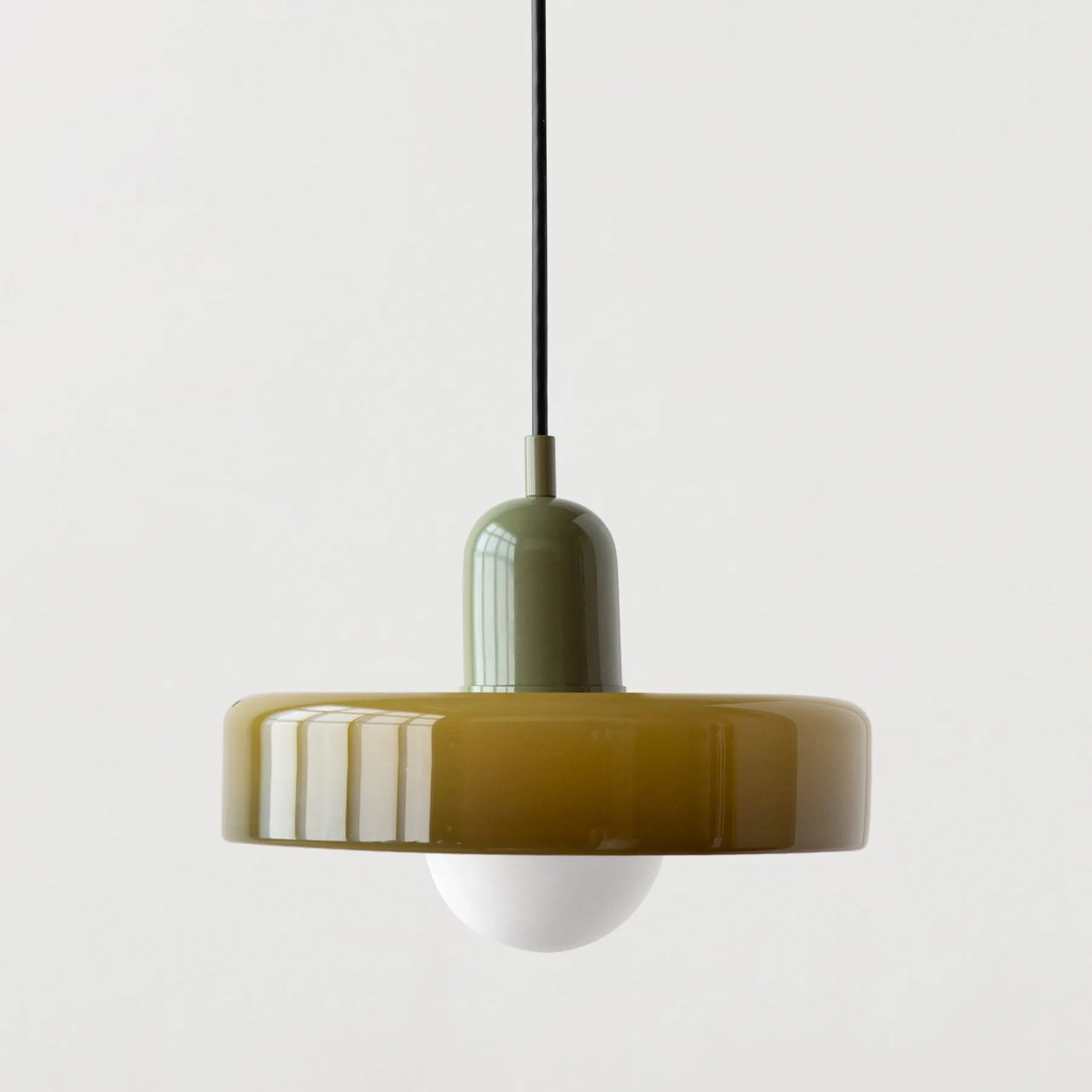 Bauhaus Hängeleuchte Glas Pendelleuchte Macaron Deckenleuchte für Wohnzimmer Schlafzimmer Arbeitszimmer Esszimmer Bar Zimmer Dekor Glanz