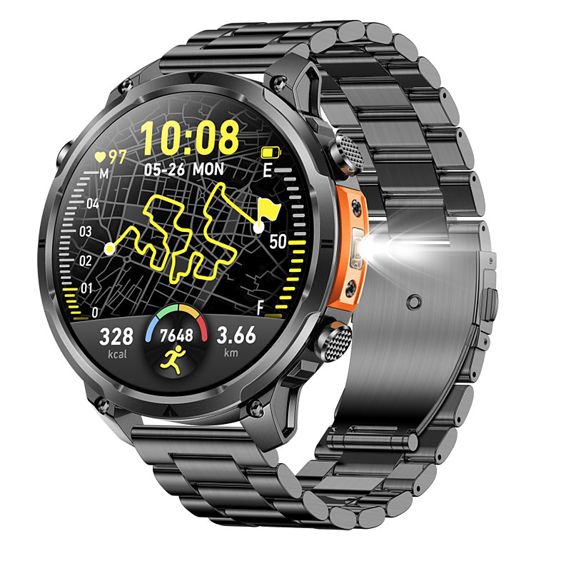 New Men GPS Smartwatch 1.7 HD Screen Military Call IP68 Waterproof 100 Sport Modes Smart Watch with 72New Men GPS Smartwatch 1.7 HD Screen Military Call IP68 Waterproof 100 Sport Modes Smart Watch wit