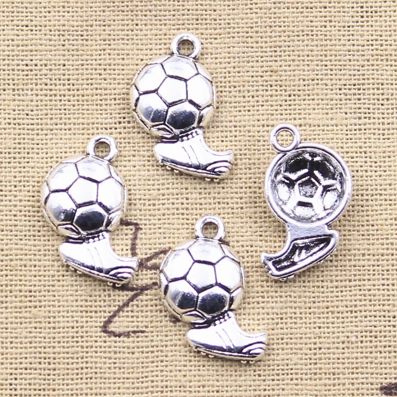 20 stücke Charms Fußball Fußball Schuhe 20x18mm Antike Silber Farbe Anhänger DIY Handwerk, Die Entdeckungen Handmade Tibetischen schmuck