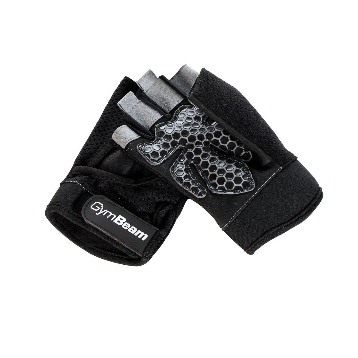 Guanti fitness Grip neri con superficie antiscivolo 1 St