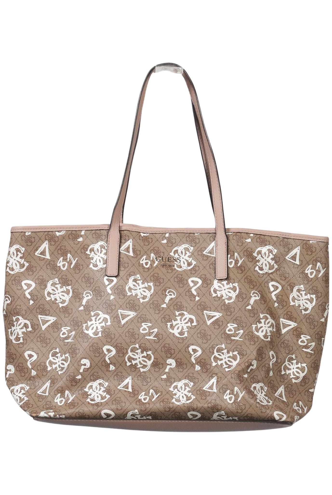 Guess Damen Handtasche gross, Gr. , Beige, Synthetik / kein / Etikett