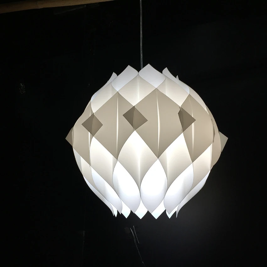 Pp Pendel leuchte Lampen schirm Aufhängung Decke Anhänger Kronleuchter Licht Schatten Lampe DIY quadratische Rolle Lampen schirm für Wohnzimmer Abat Jour