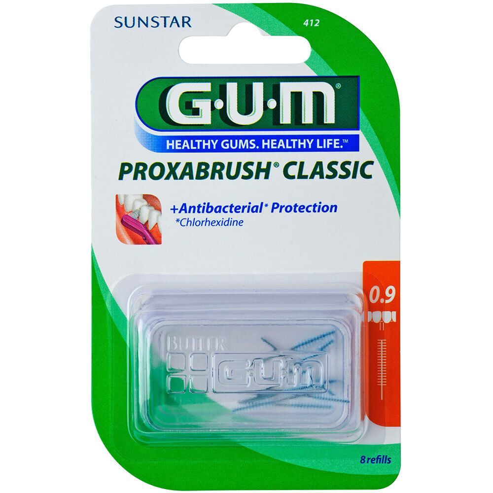 Gum Proxabrush Classic 412 Scovolino Interdentale 8 Pezzi pz Spazzolin