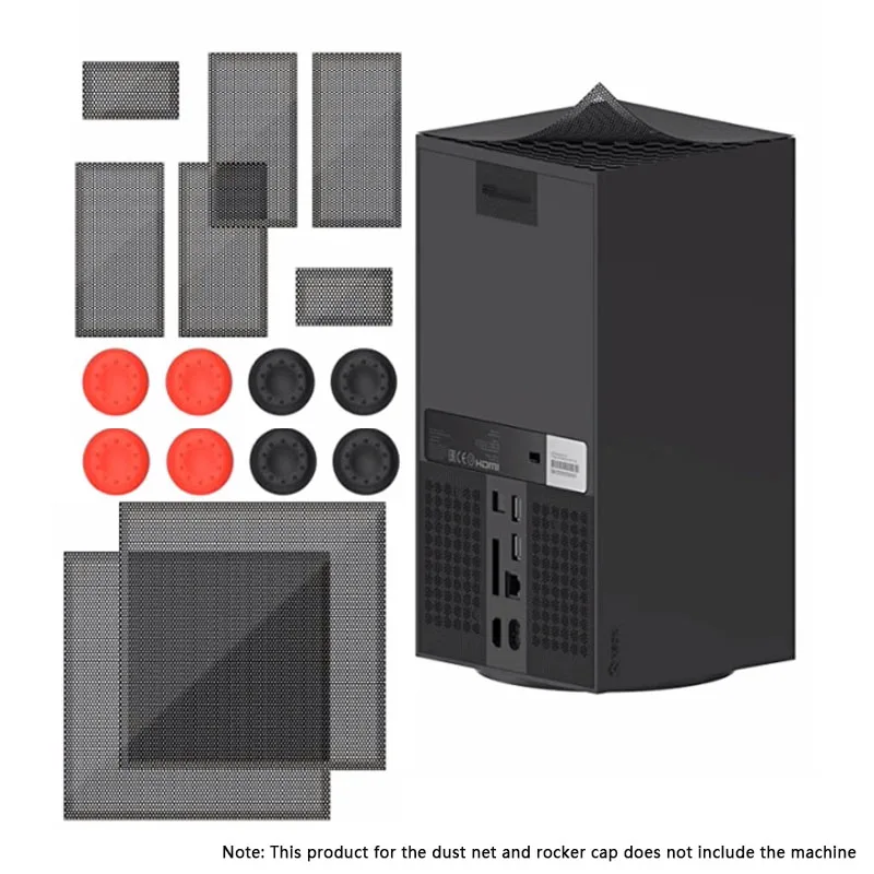Anti Dust Filter Cover for Xbox Series X Game Console Cooling Fan Dustproof Cover Thumbstick Caps for Xbox Series X Accessories