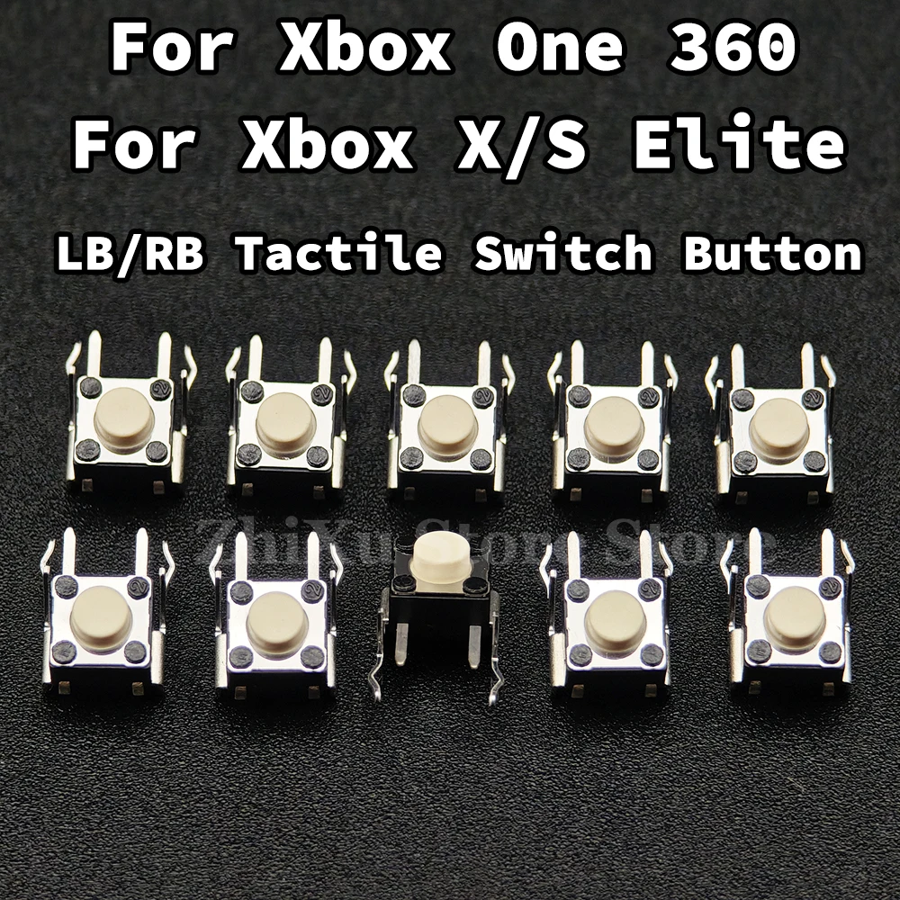 LB/RB Tactile Switch Button Replacement Part for Xbox One/Xbox Series X/Xbox Series S/Xbox 360/Xbox Elite Controller