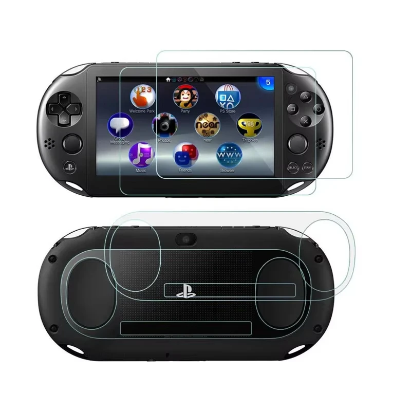 CC13d Tempered Glass Front+Back Screen Protector Film Protective Cover Guard for PlayStation Psvita PS Vita PSV 2000 Slim