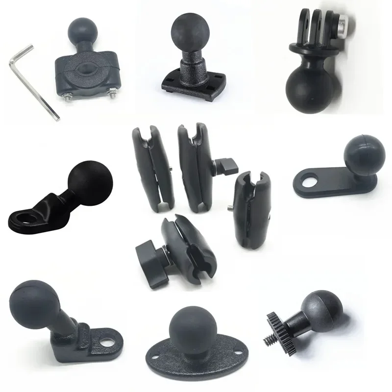 1'' Inch Ball Car Headrest Ball Head GPS Holder Mount Motorcycle 10mm Base for GoPro Yi Insta360 Camera iPhone Accessories ram